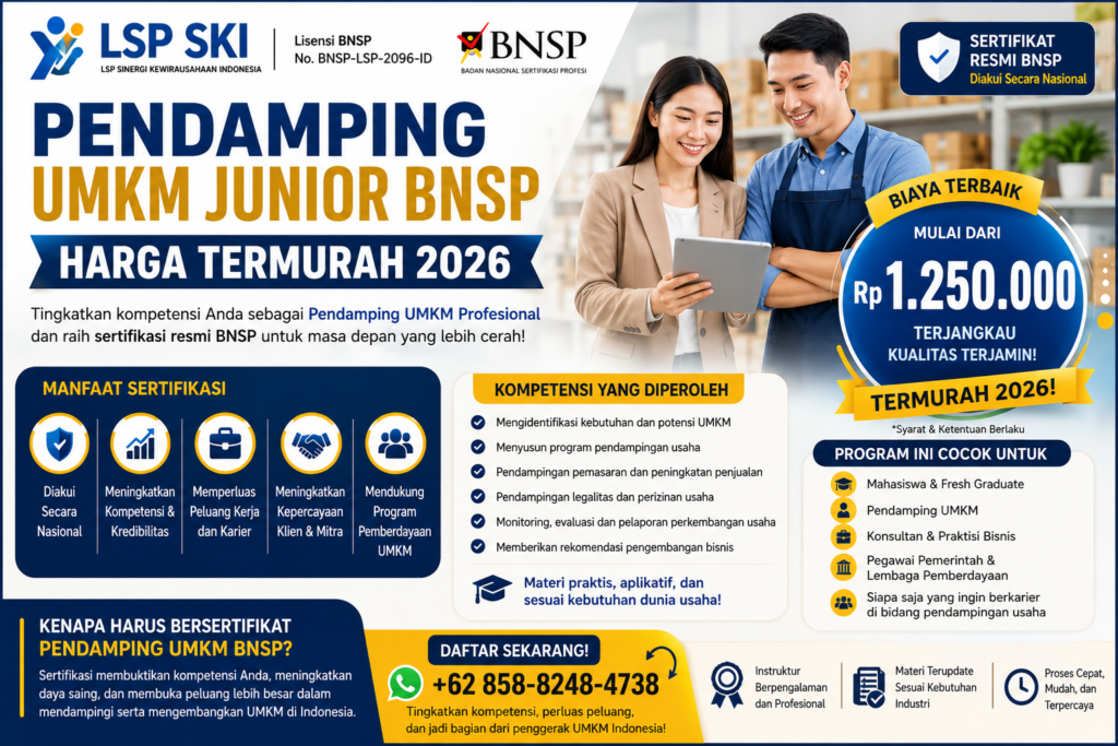 Pendamping UMKM Junior BNSP